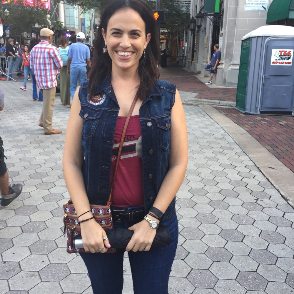 Express denim vest